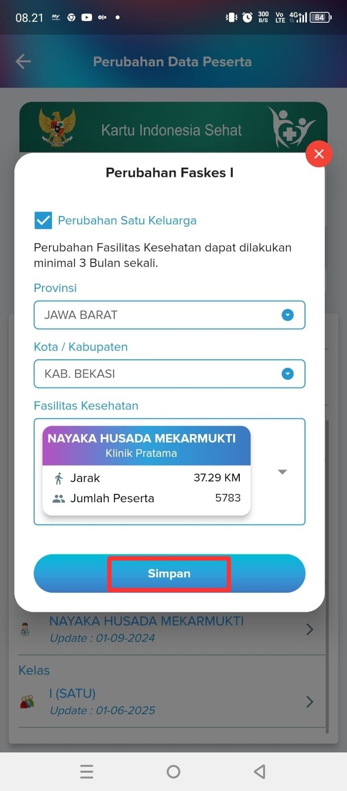 Proses Perubahan Faskes