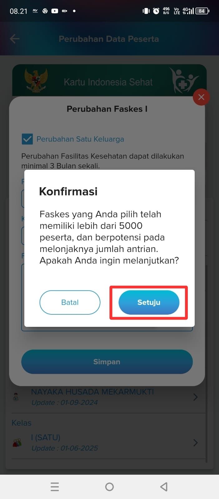 Konfirmasi Pindah Faskes